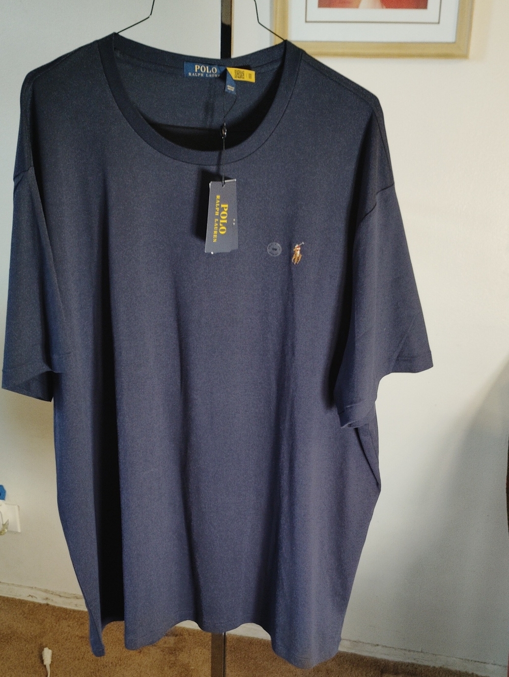 Polo by Ralph Lauren Navy Short-Sleeve Crew Tee with Gold Pony